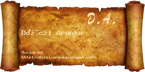 Dóczi Aranka névjegykártya
